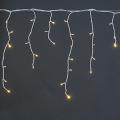 A-056R WW/W FLASH светодиодная гирлянда "бахрома" 5x0.6м 180LED белый провод влагозащищен.