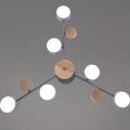 03758-0.3-06 GREY+WOOD GX53 светильник потолочный