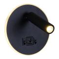 86203-9.2-001KT LED12W+USB BK светильник настенный