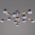 03758-0.3-10 GREY+WOOD GX53 светильник потолочный