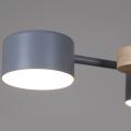 03758-0.3-10 GREY+WOOD GX53 светильник потолочный
