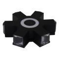 08231-9.2-007U LED4W+6*3W RGB BK светильник настенный