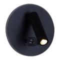 86203-9.2-001KT LED12W+USB BK светильник настенный