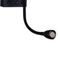 86210-9.2-001KT "L" LED3W+E14 BK светильник настенный