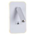 86204-9.2-001KT LED12W+USB WT "L" светильник настенный