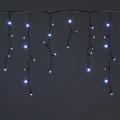 A-057A WT/W FLASH гирлянда светодиодная, 5х0,6м, 180LED, в виде "бахрома", провод черный, морозост.