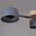 03758-0.3-10 GREY+WOOD GX53 светильник потолочный