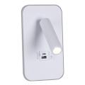 86204-9.2-001KT LED12W+USB WT "L" светильник настенный