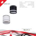 53001-9.5-001LD GX53+LED3W BK светильник точ.