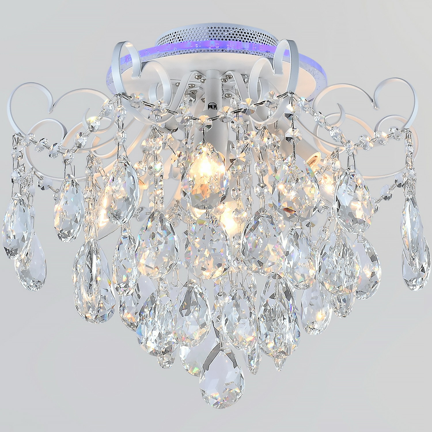 04024-0.3-04 WH+SILVER PN+RGB светильник потолочный