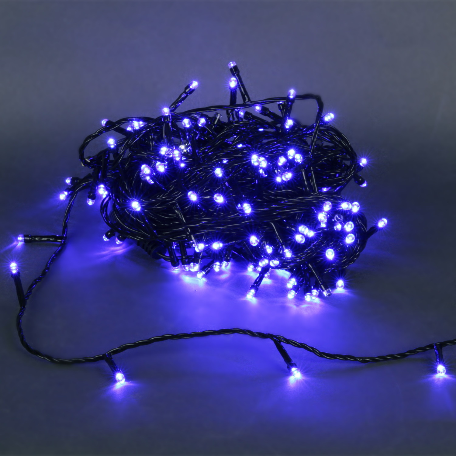 A-244 BLUE/WITH FLASH гирлянда светодиодная 18м 200LED влагозащищенная