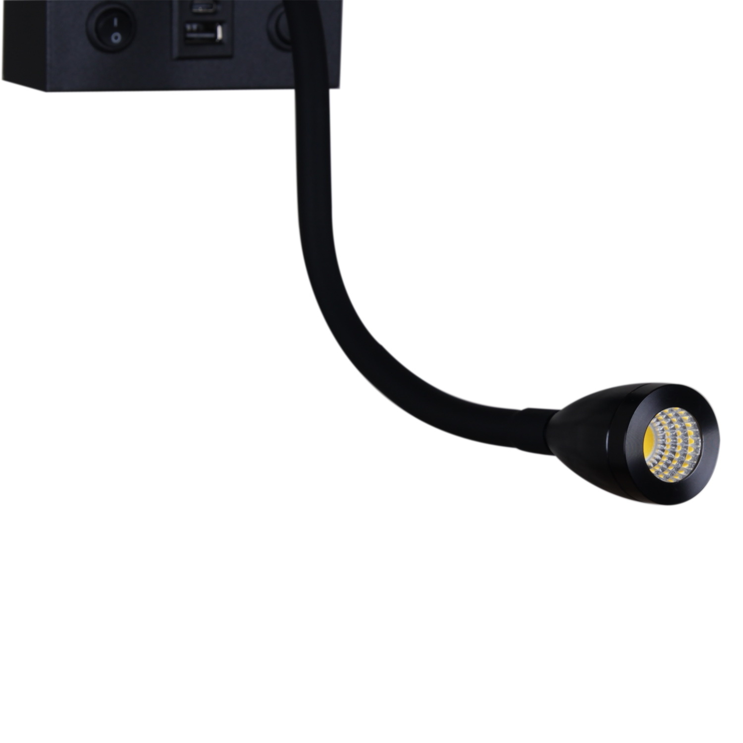 86210-9.2-001KT "L" LED3W+E14 BK светильник настенный