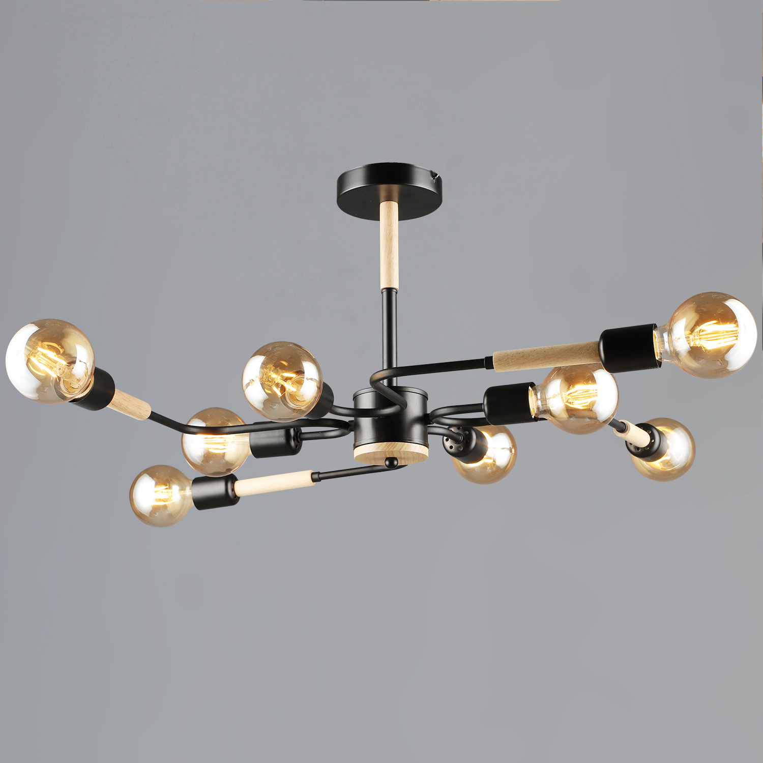 10070-0.3-08 BK+WOOD светильник потолочный