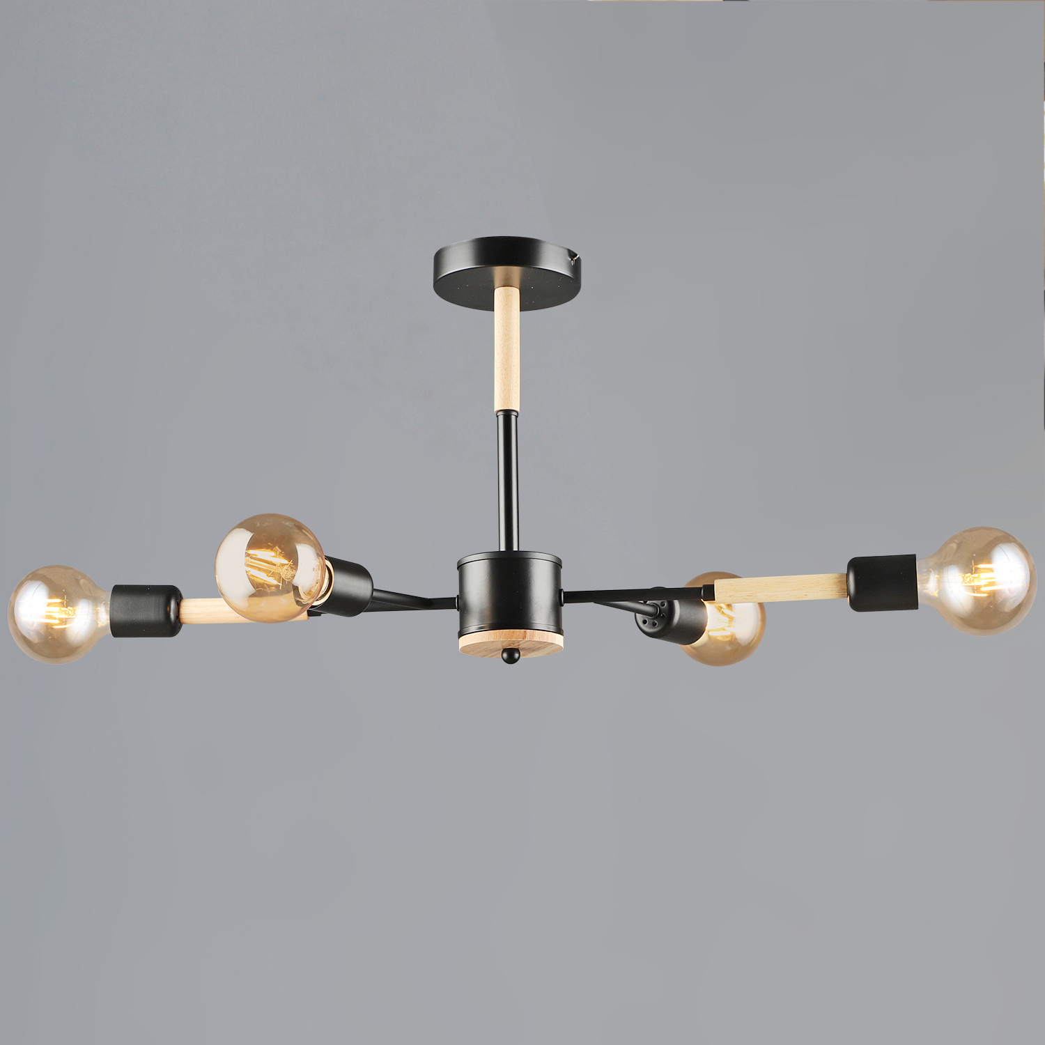 99960-0.3-04 BK+WOOD светильник потолочный