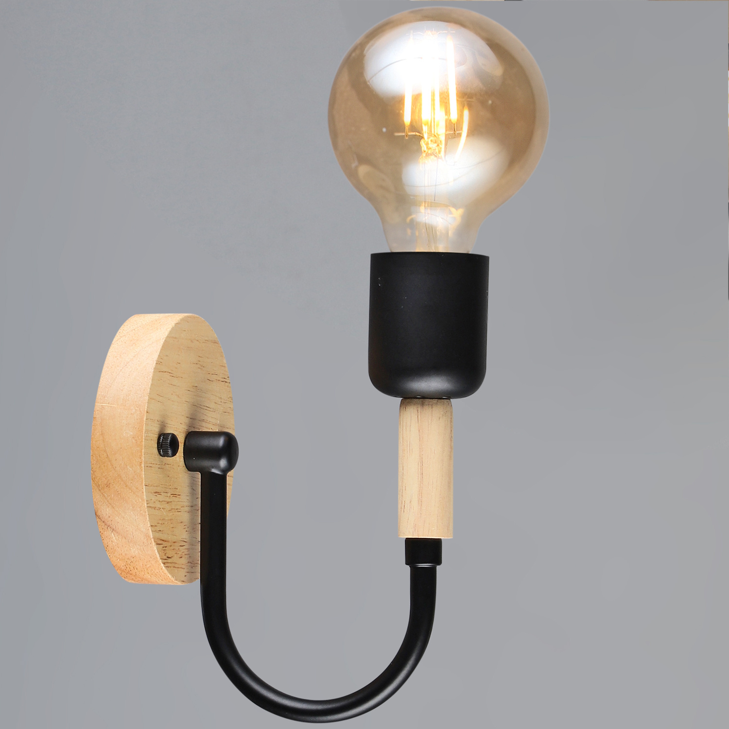 99960-0.2-01 BK+WOOD светильник настенный