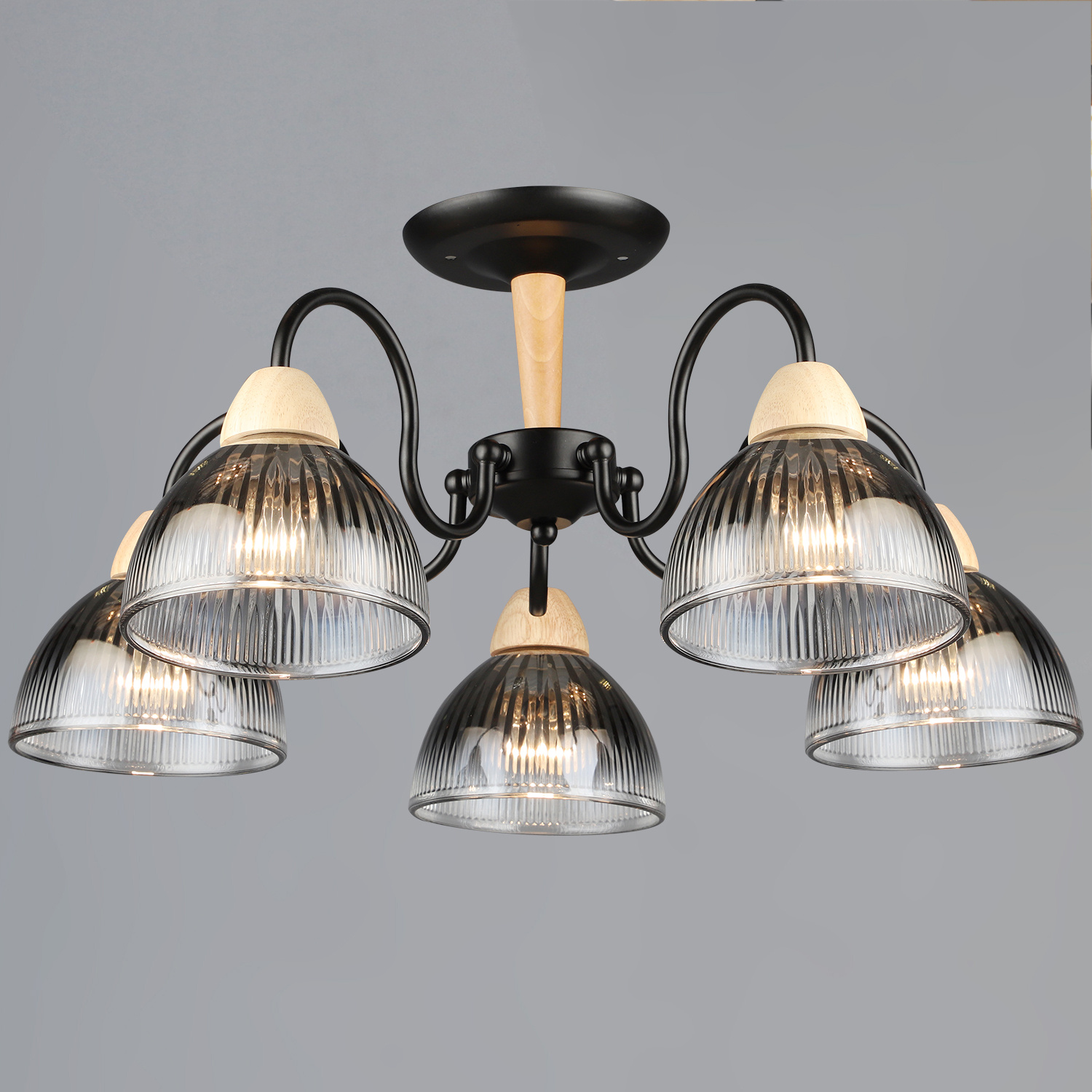 69660-0.3-05 BK+WOOD светильник потолочный