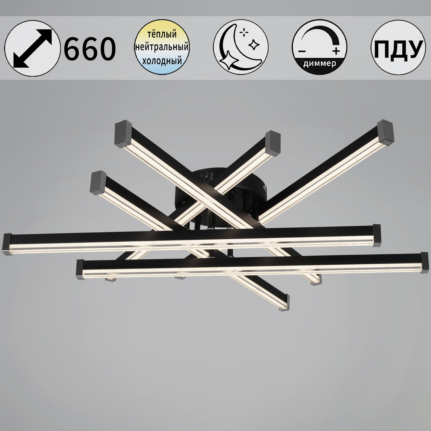 63090-0.3-06 BK светильник потолочный