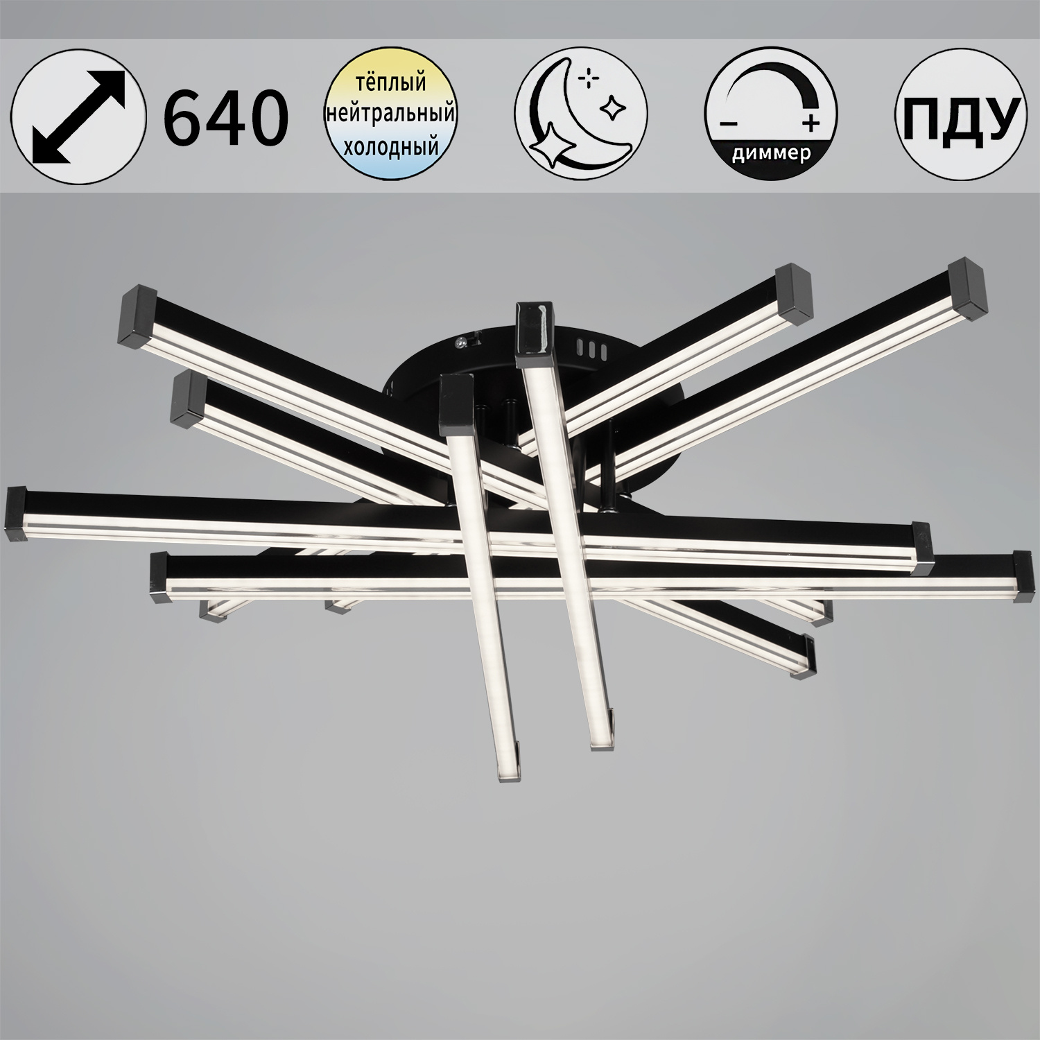 63090-0.3-08 BK светильник потолочный