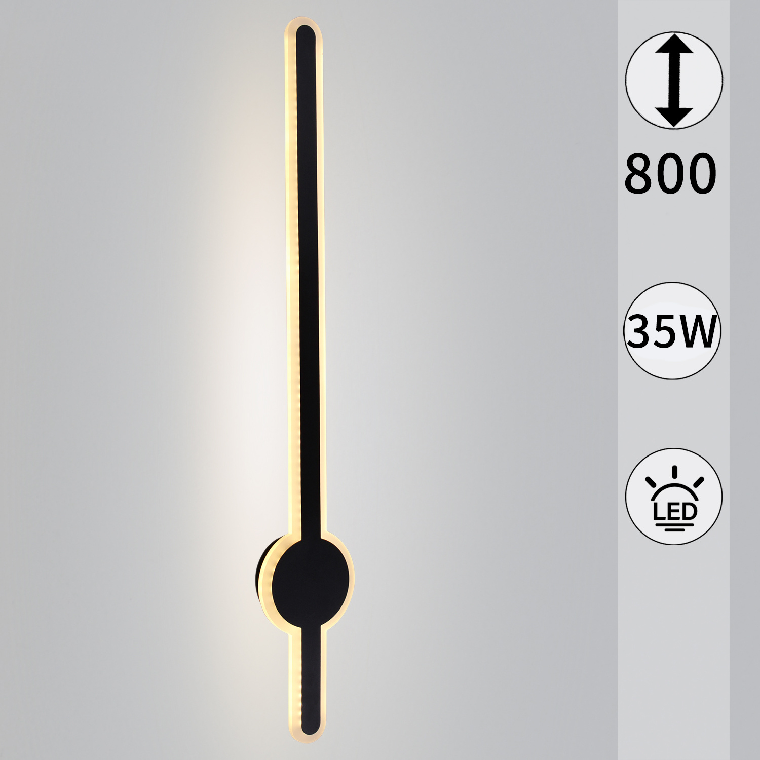 86230-9.2-001U LED35W BK светильник настенный